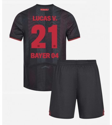 Bayer Leverkusen Lucas Vazquez #21 Dětské Domácí Dres 2025-26 Krátký Rukáv (+ trenýrky)
